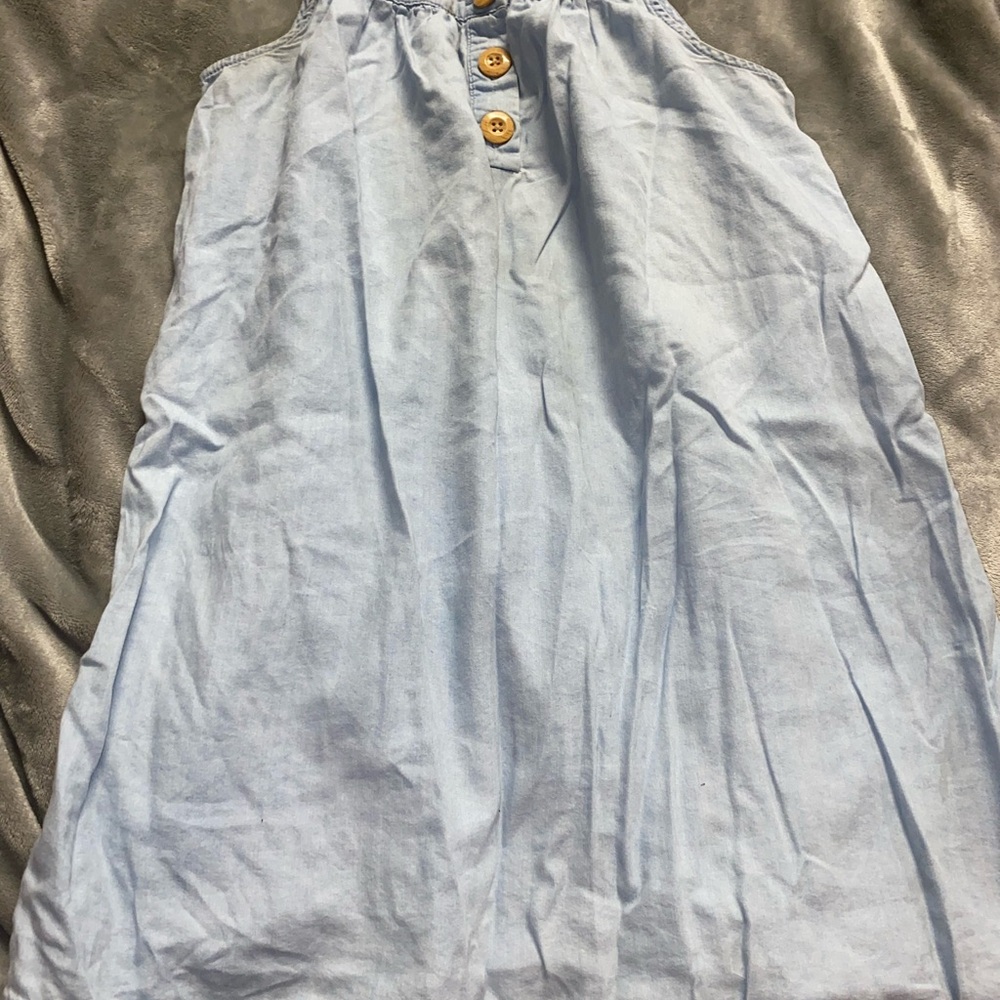 Falls Creek Sky Blue Button-Up Dress